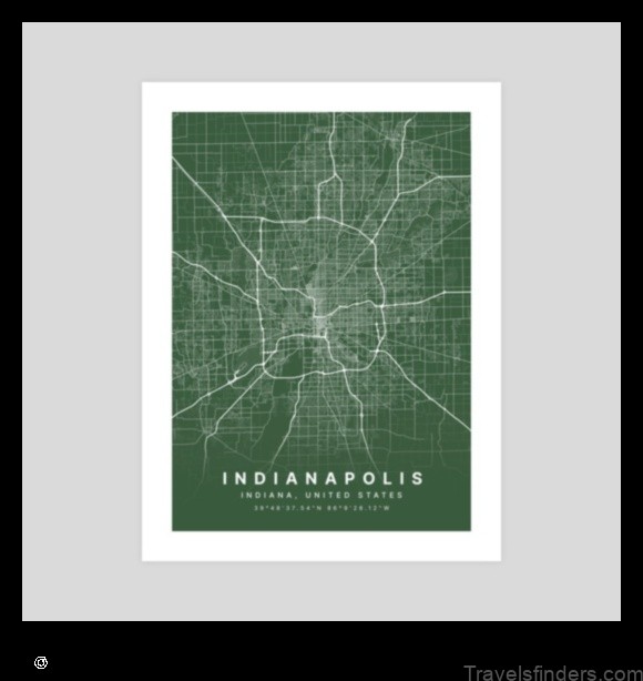 Map of Indianapolis United States