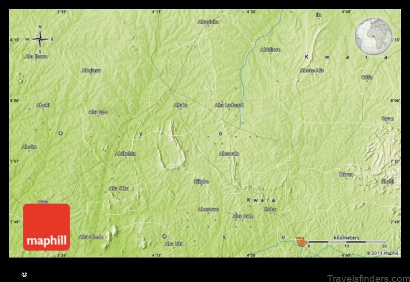 Map of Iragbiji Nigeria