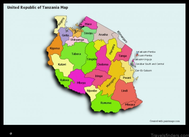 Map of Itigi Tanzania, United Republic of