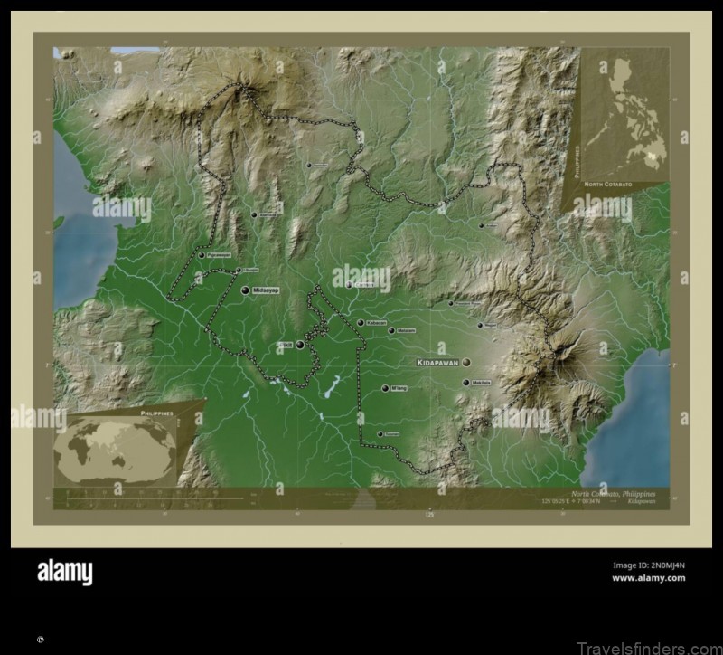 Map of Kabacan Philippines