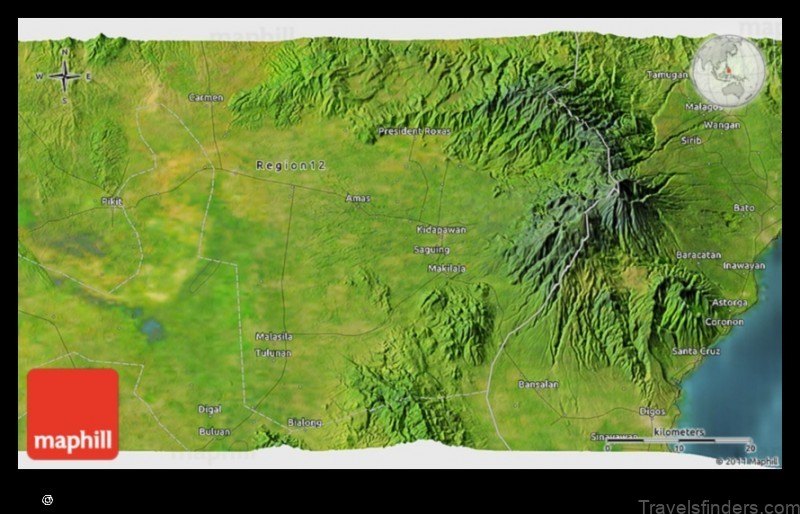 Map of Kabacan Philippines