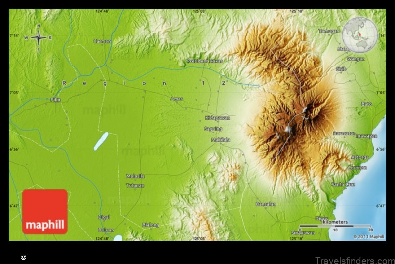 Map of Kabacan Philippines