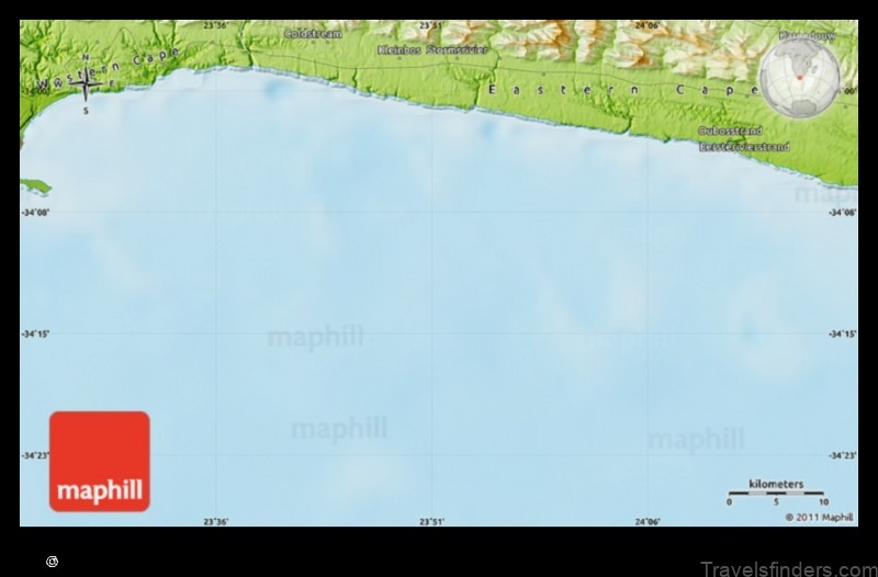 Map of Kareedouw South Africa