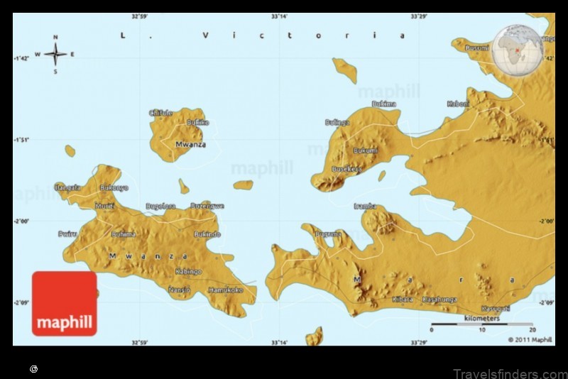 Map of Kibara Tanzania, United Republic of