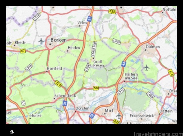 explore the map of klein reken germany and find your way around