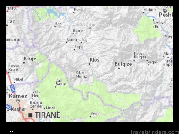 explore the map of klos albania