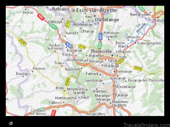 Map of Knutange France