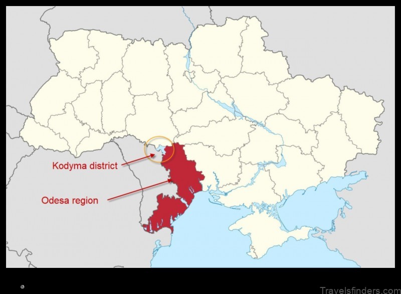 explore the map of kodyma ukraine