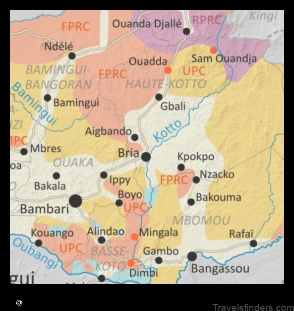 explore the map of kouango central african republic