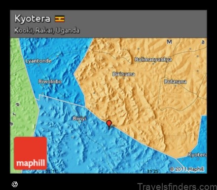 Map of Kyotera Uganda