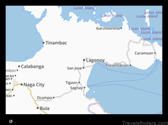 Map of Lagonoy Philippines