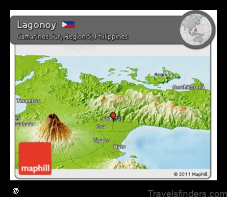 Map of Lagonoy Philippines