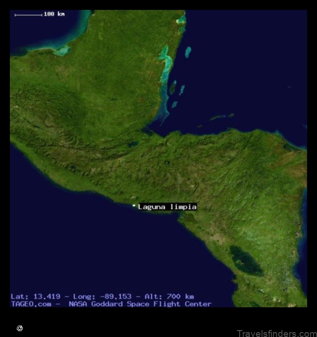 Map of Laguna Limpia Argentina