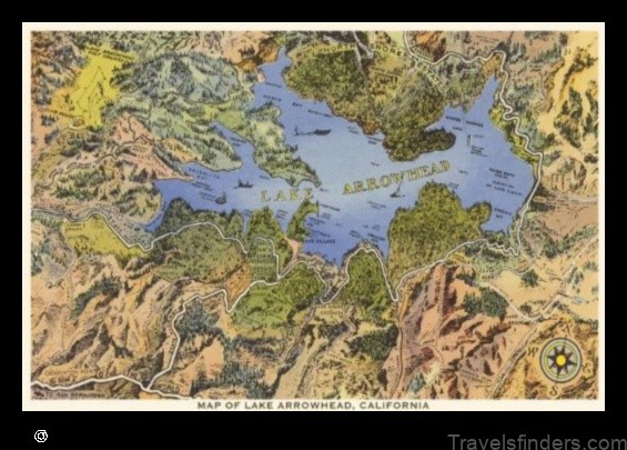 Map of Lake Arrowhead United States