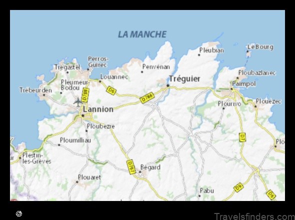 Map of Langoat France