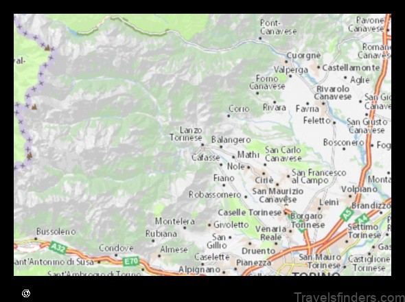 explore the map of lanzo torinese italy