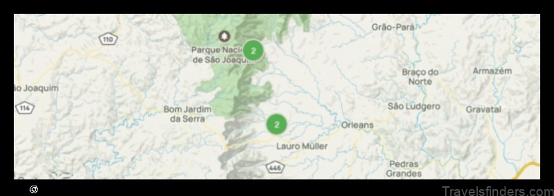 Map of Lauro Muller Brazil