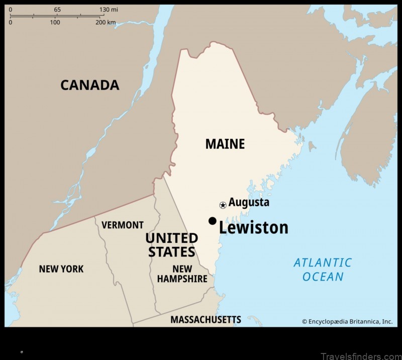 Map of Lewiston United States