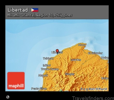 Map of Libertad Philippines