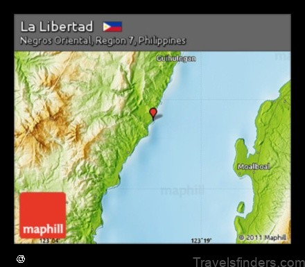 Map of Libertad Philippines