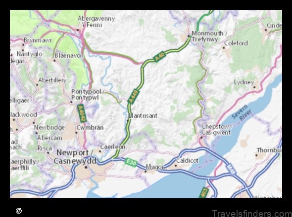 explore the map of llangwm united kingdom