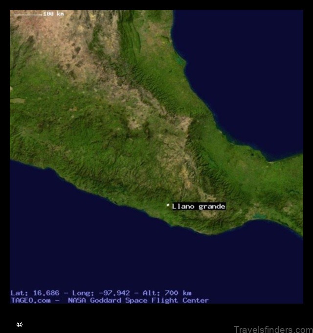 Map of Llano del Tigre Mexico