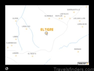 explore the map of llano del tigre mexico