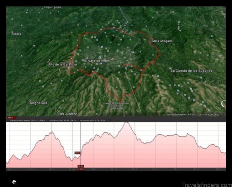 Map of Llano Grande Panama