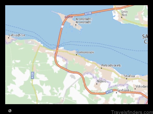 explore the map of lomonosov russian federation