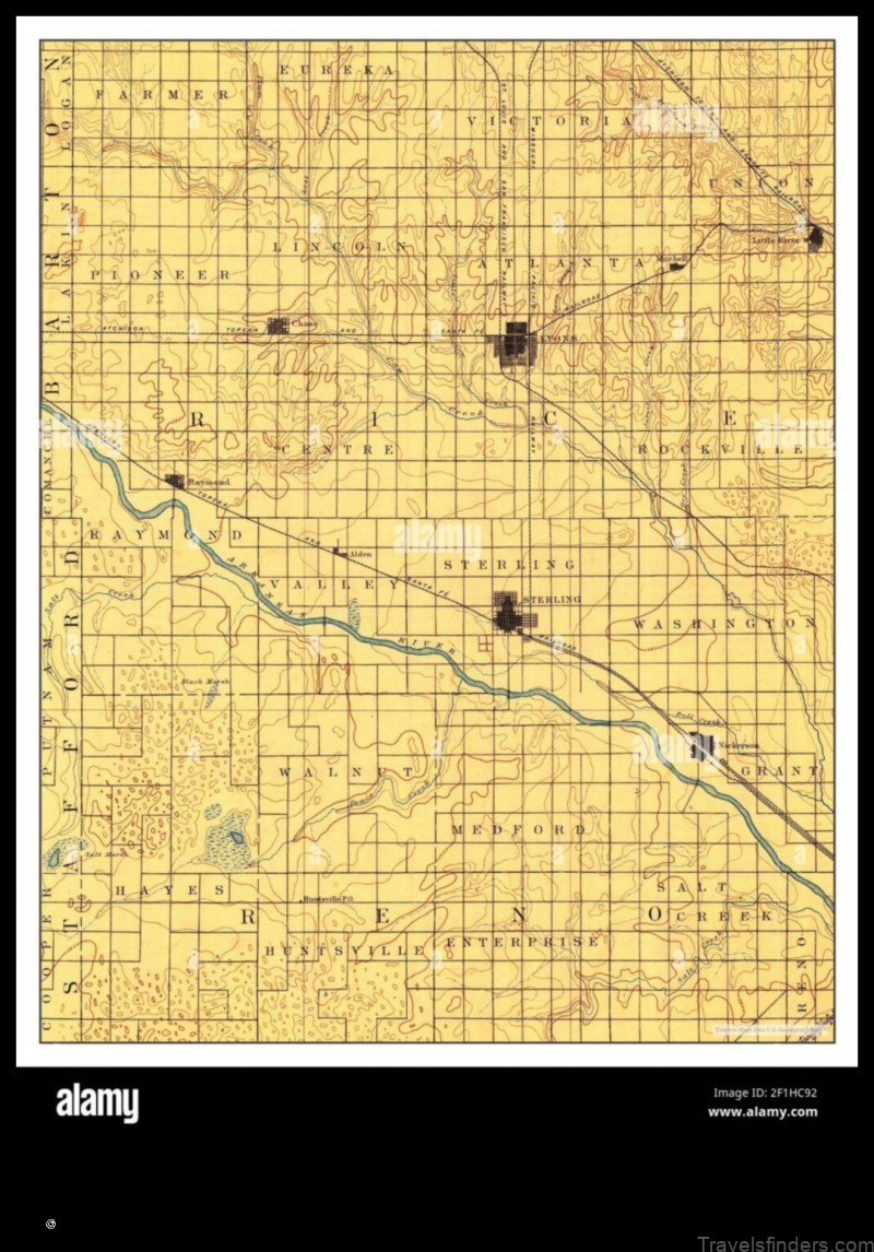 Map of Lyons United States