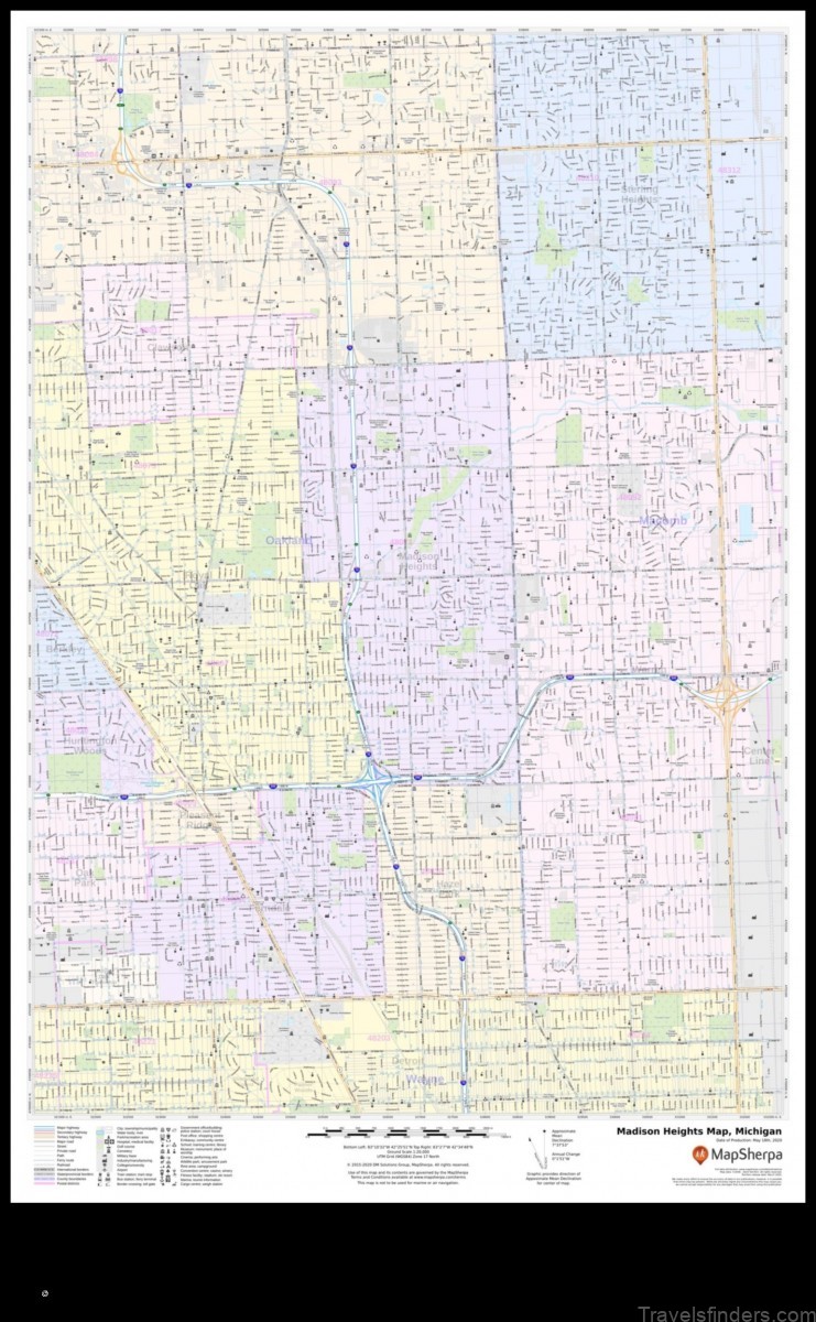 Map of Madison Heights United States