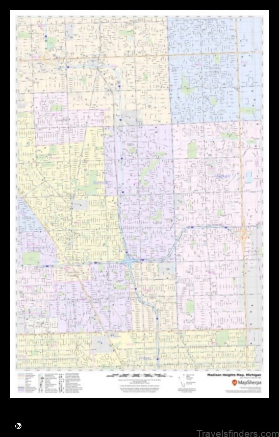 Map of Madison Heights United States