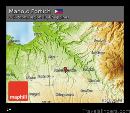 Map of Manolo Fortich Philippines