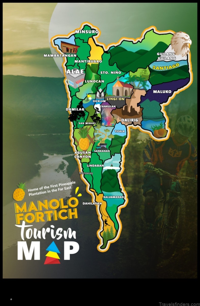 Map of Manolo Fortich Philippines