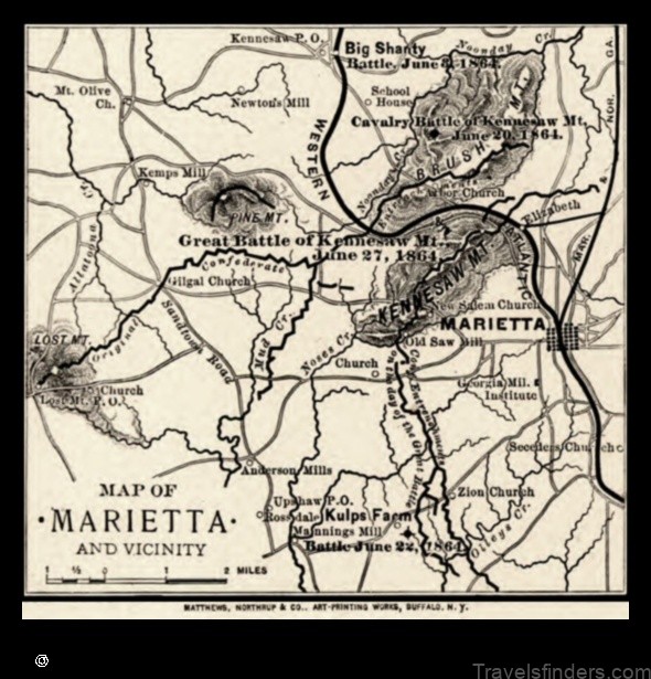 Map of Marietta United States