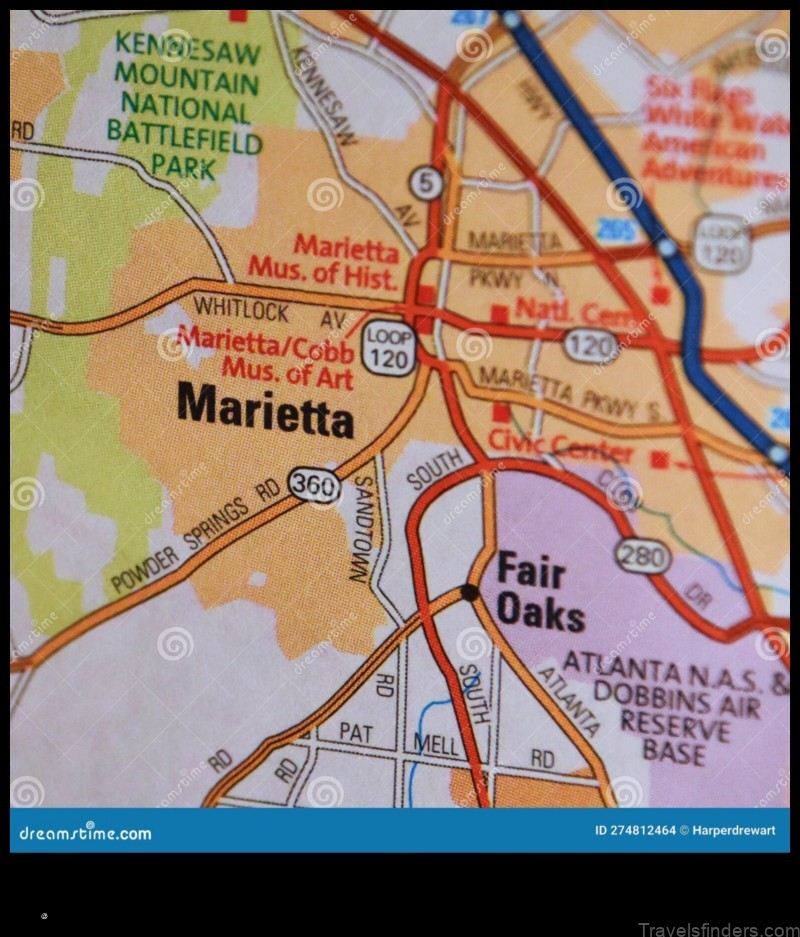 explore the map of marietta united states