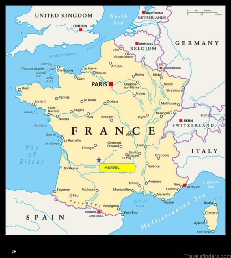 Map of Martel France