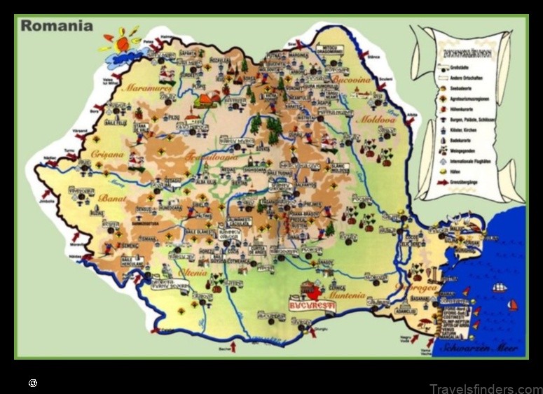 Map of Merei Romania