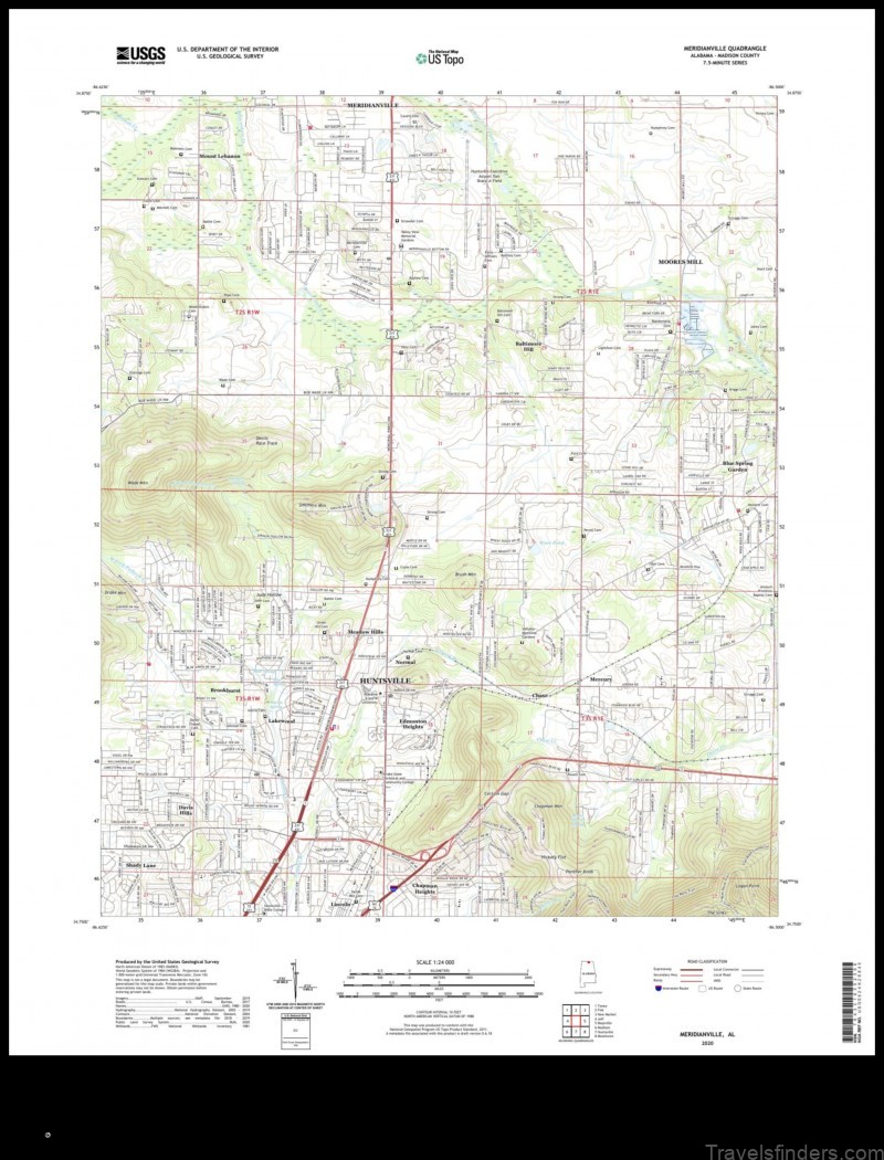 Map of Meridianville United States