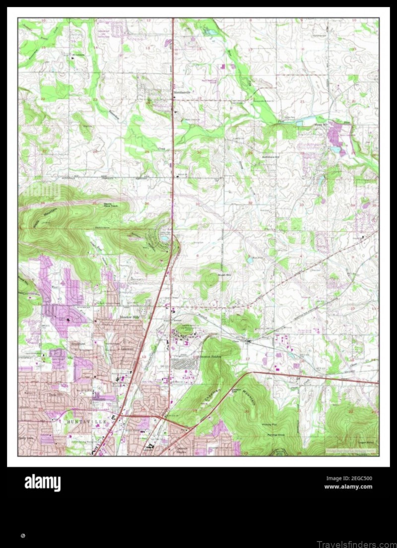 explore the map of meridianville united states