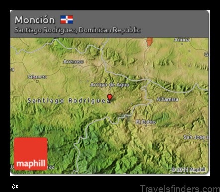 explore the map of moncion dominican republic