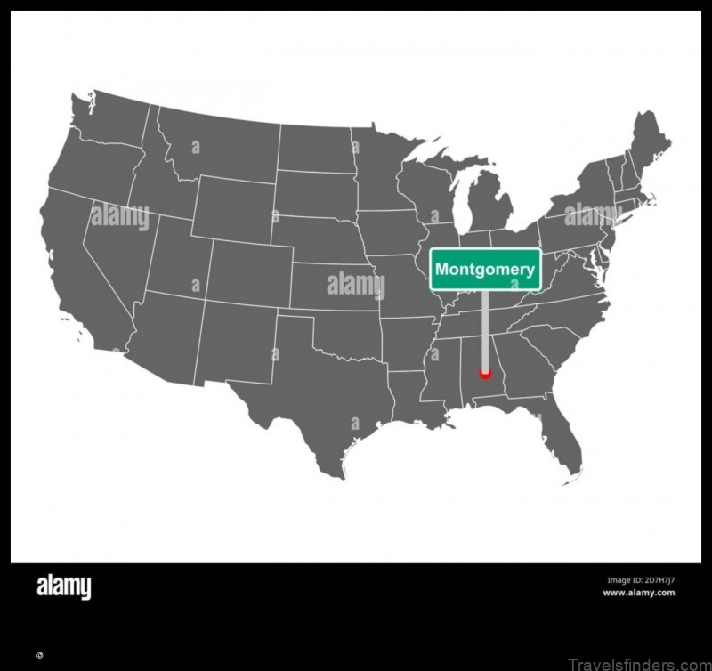 Map of Montgomery United States