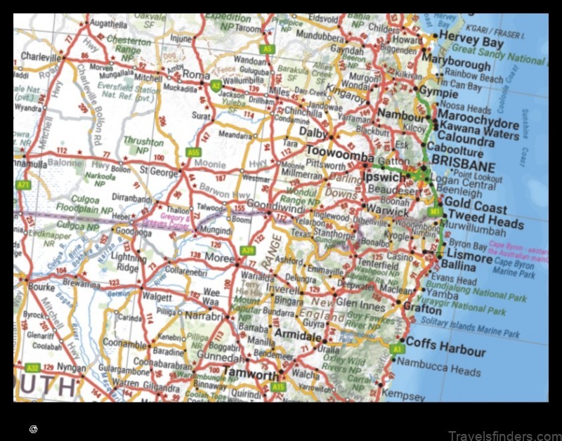 Map of Mooroobool Australia