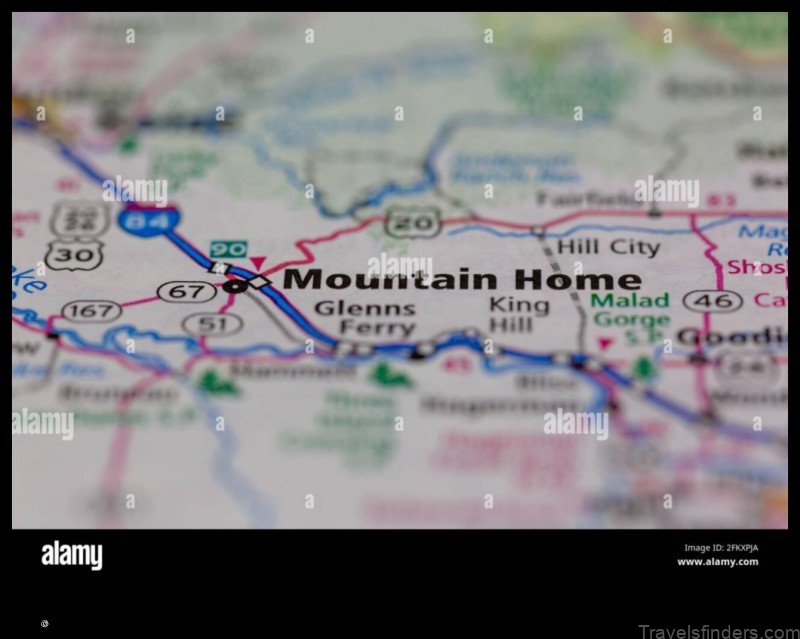explore the map of mountainhome united states