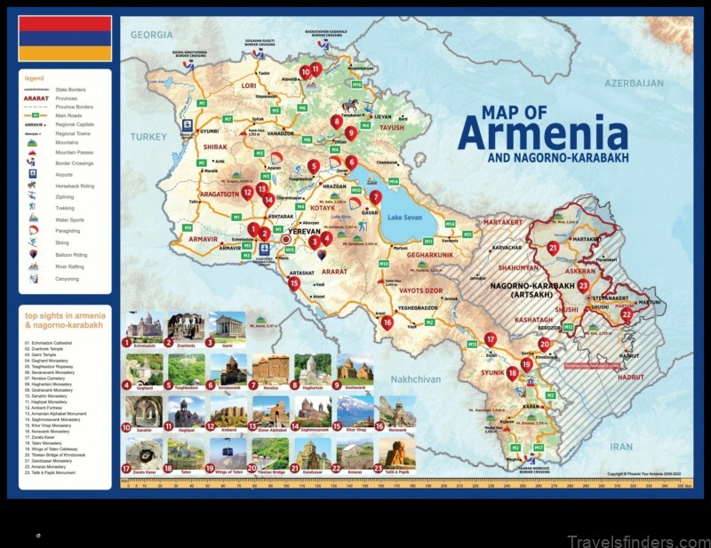 Map of Mrgashen Armenia