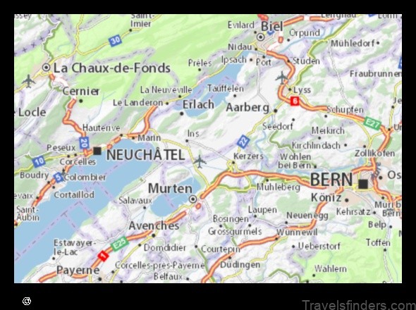 explore the map of muntschemier switzerland