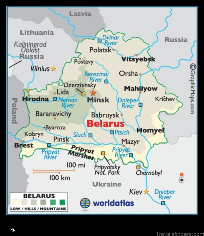 explore the map of myshkavichy belarus