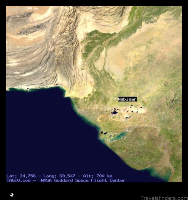 Map of Nabisar Pakistan