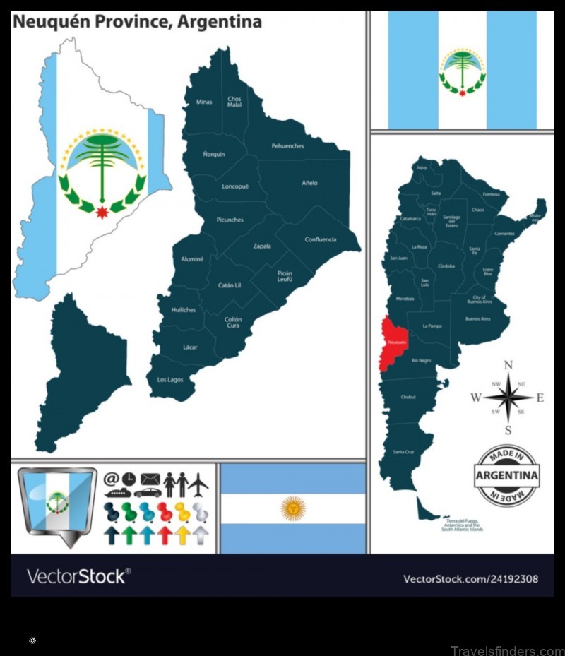 Map of Neuquén Argentina