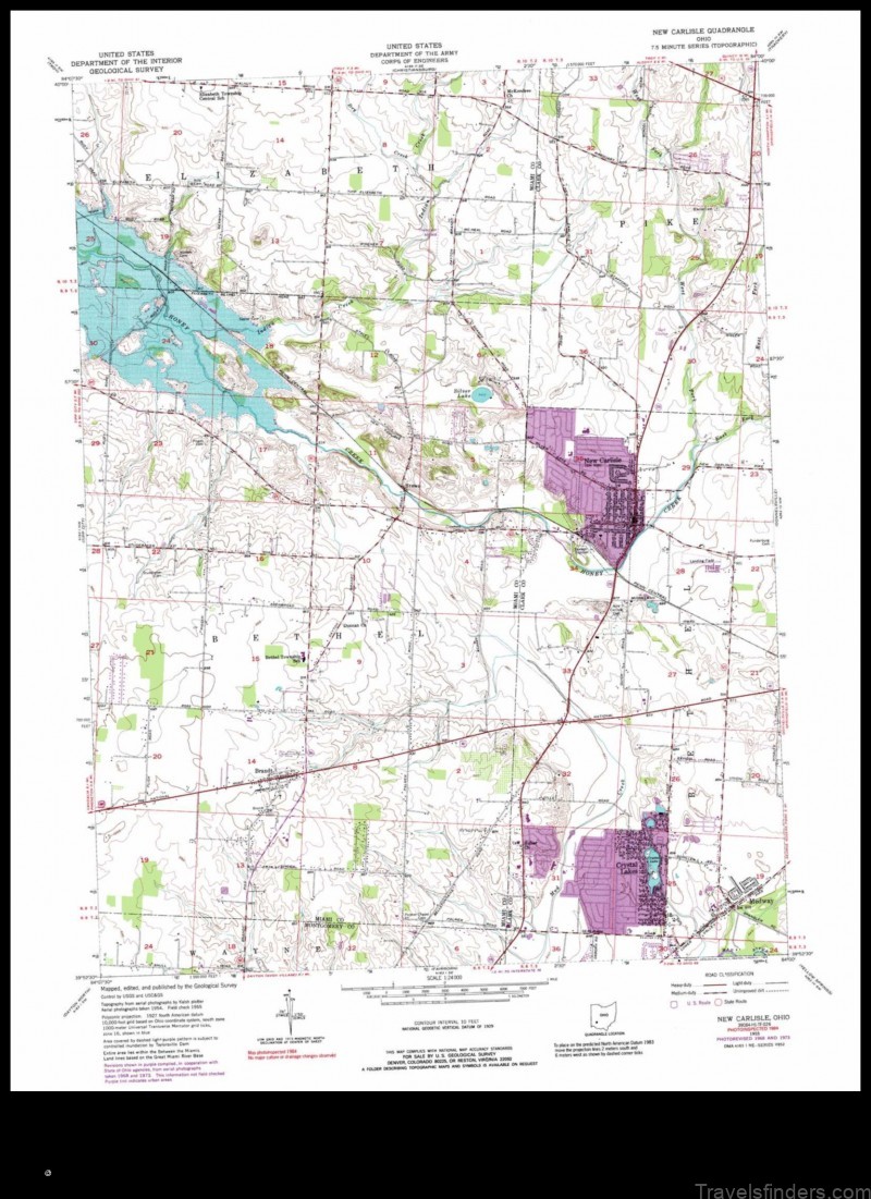 Map of New Carlisle United States